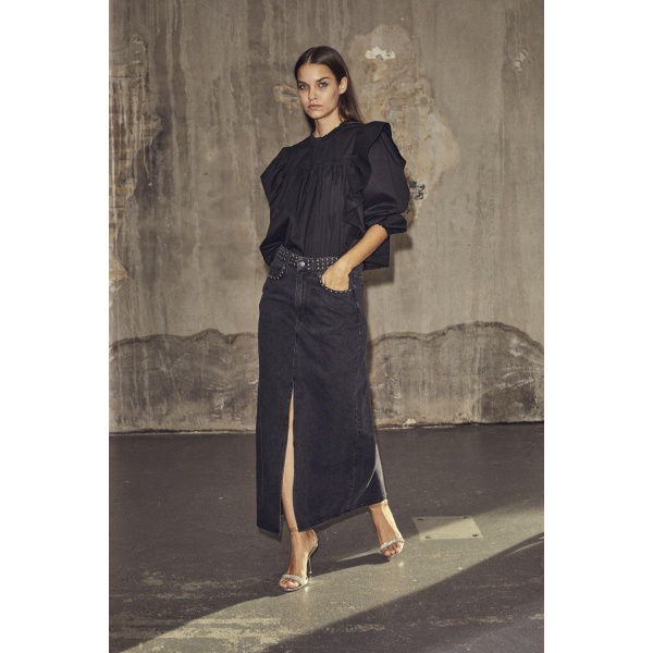Cotton Crisp Frill Blouse - Bilde 3