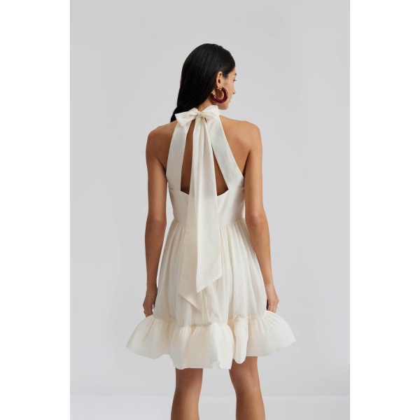 Fern Halterneck Ruffled Mini Dress - Bilde 2