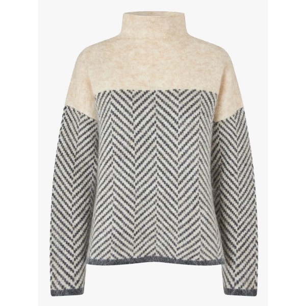 Herrin knit T-neck