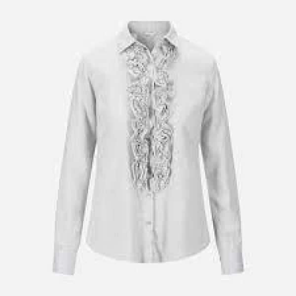 Illy Blouse, Chest Ruffles