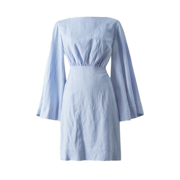 Jette cut-out linen blend mini dress pastel