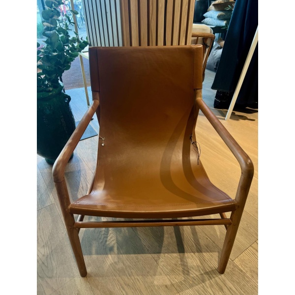 Beja stol, cognac, 70x70x82 - Bilde 2