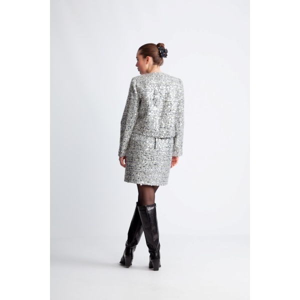 Boucle CC sequin Cocktail Jacket - Bilde 2
