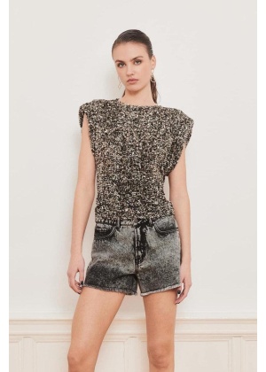 Sunset sequin top