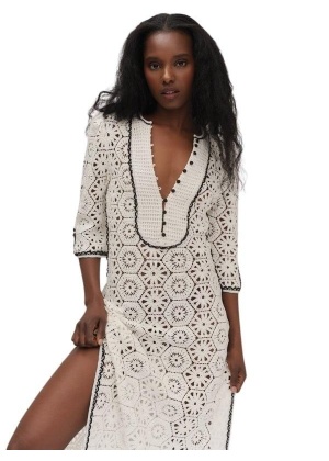 Somani crochet dress white