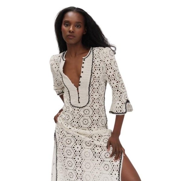 Somani crochet dress white - Bilde 4