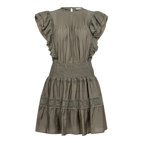 CallumCC Frill Pintuck Dress