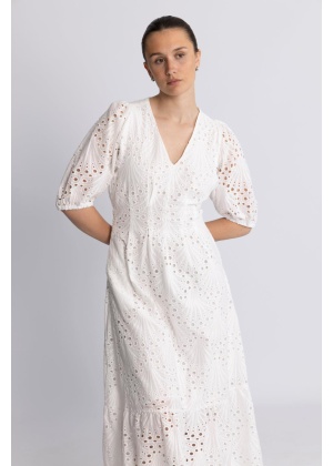 Naya CC Anglaise Pleat dress