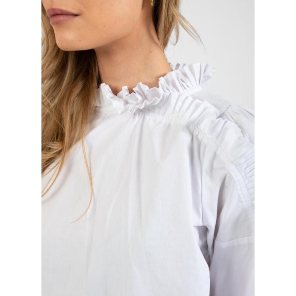Sanna CC Ruffle Smock Blouse