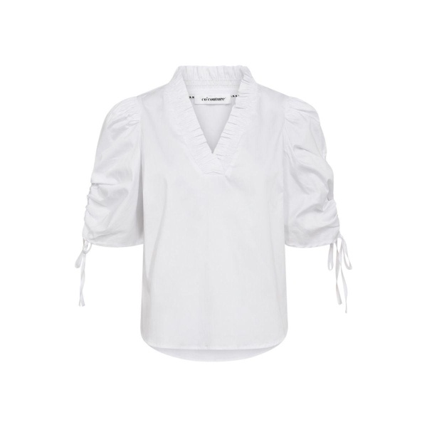 Sanna CC SS Puff V-Blouse - Bilde 3