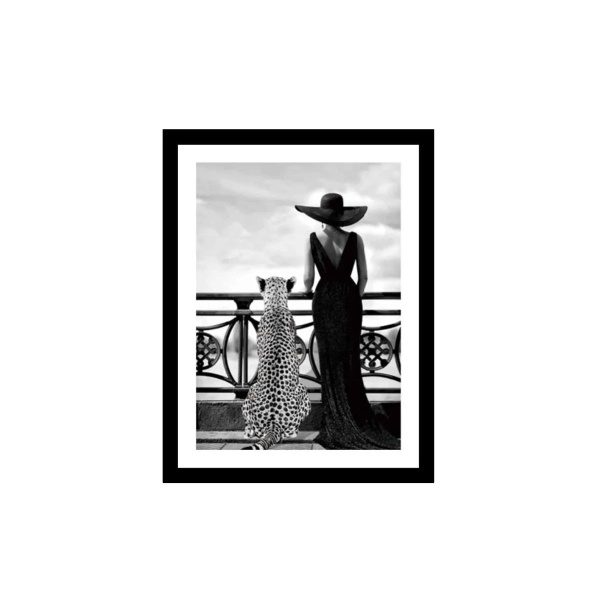 Glass picture w/frame Wild Elegance 70x90