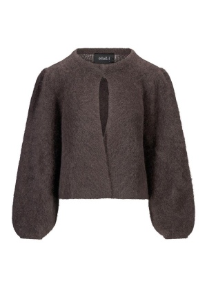 Amelia Chunky Cardigan - Mørke brun