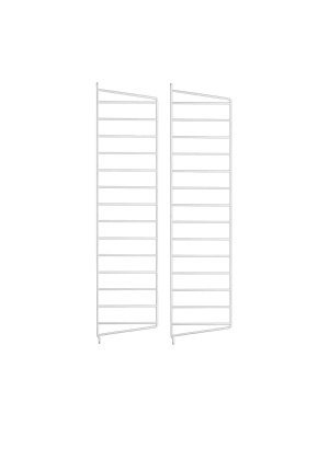 String veggavl, 75x20cm 2-pack - hvit