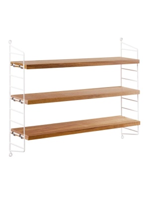 String pocket 60x50cm - oak/hvit