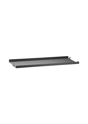 String metallhylleplate (Lav Kant) 58x20cm - sort