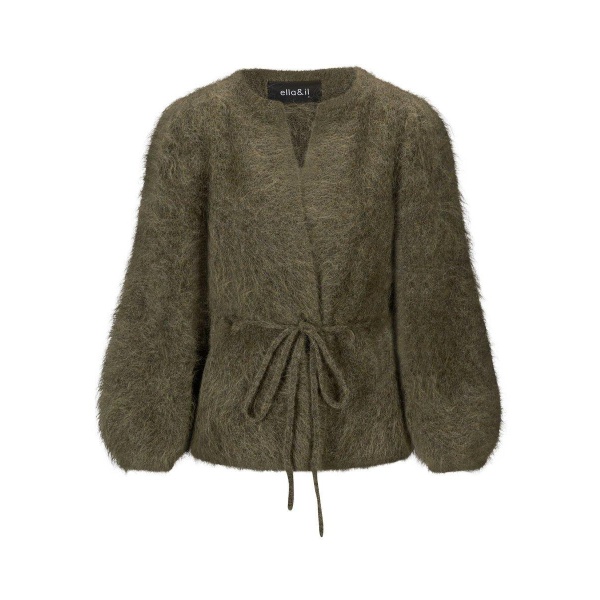 Frederikke Chynky Cardigan - Mose grønn