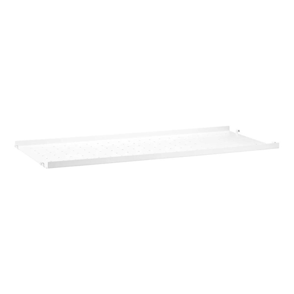 String metallhylleplate (Lav kant) 58x20cm 1-pack - hvit