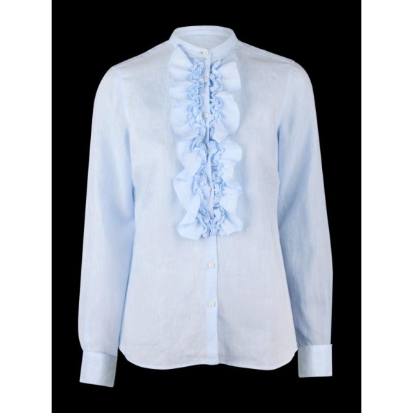 Hillary blous front frill