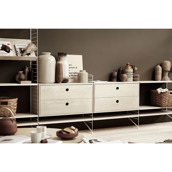 String metallhylleplate (Lav kant) 58x20cm 1-pack - hvit - Bilde 3