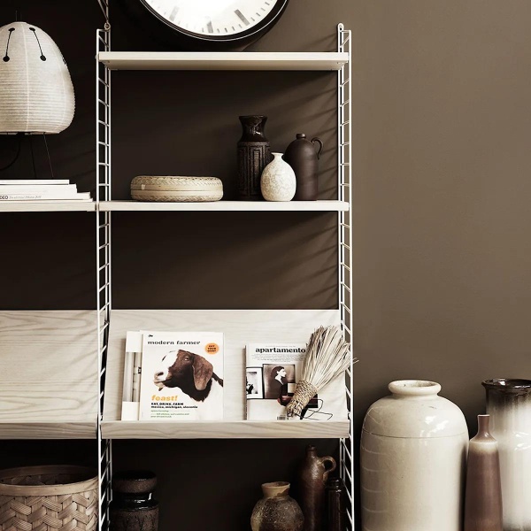 String tidsskrifthylle 30x58cm - sort beiset ask - Bilde 3