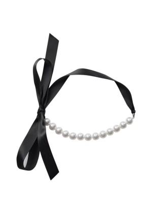 Pearl CC Choker Necklace