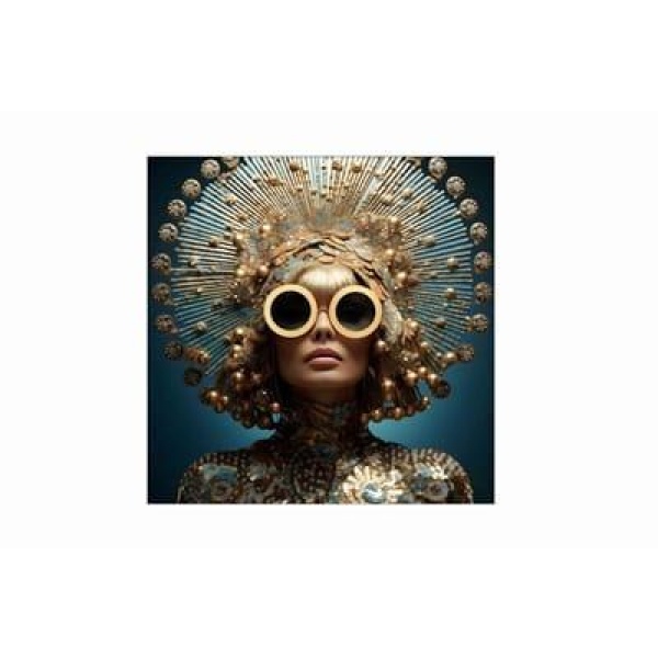 Glass picture w/frame Future Fashion 120x120