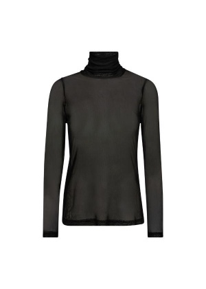 MeshCC Roll-Neck Blouse