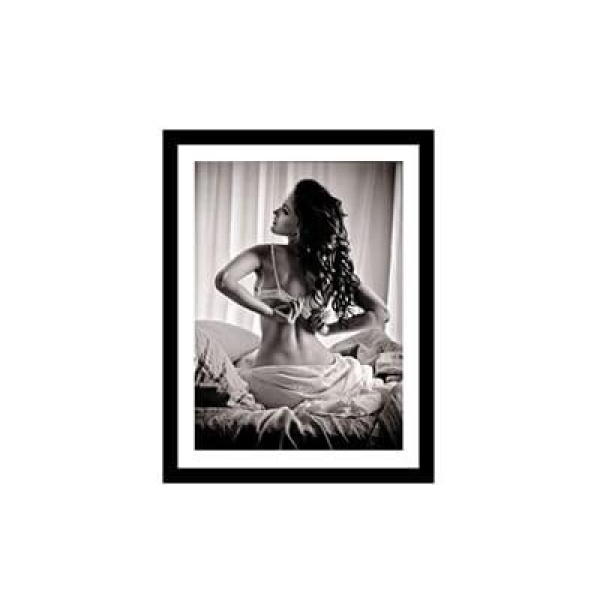 Glass picture w/frame Young Woman  70x90