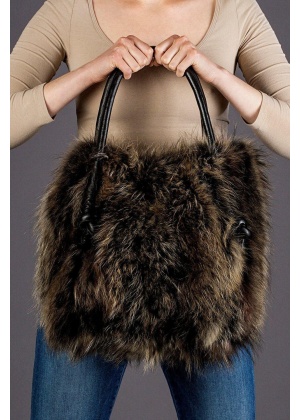 Pels veske - Raccoon
