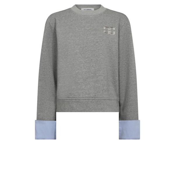 DaniellaCC Cuff sweat grey melange