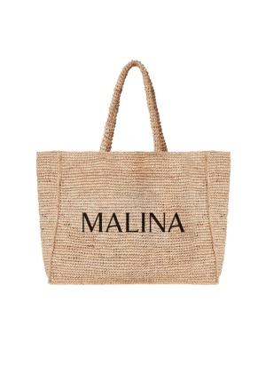 Malina rattia tote bag raffia
