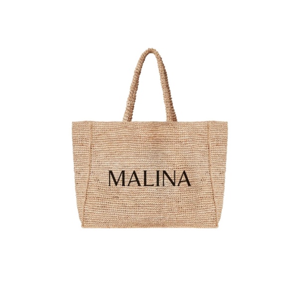Malina rattia tote bag raffia
