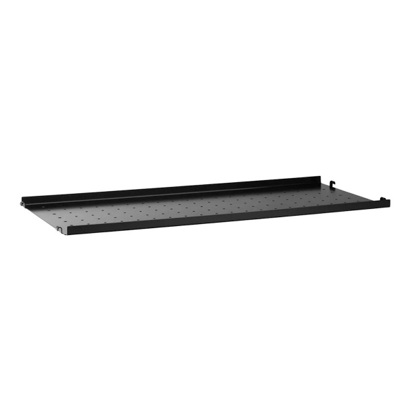 String metallhylleplate (Lav kant) 78x30cm 1-pack - sort