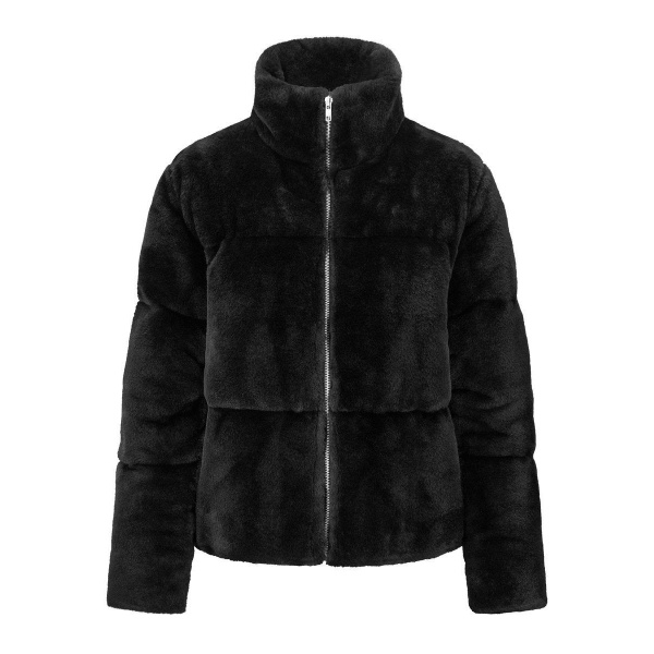 Gisele Fake Fur jakke - sort