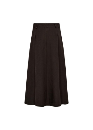 Luna CC Pocket Pleat Skirt - sort