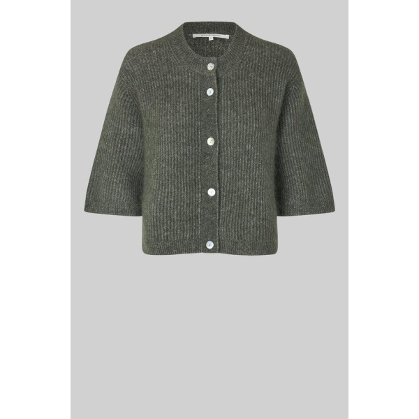 Andrea Knit Rib Cardigan - brun - Bilde 4