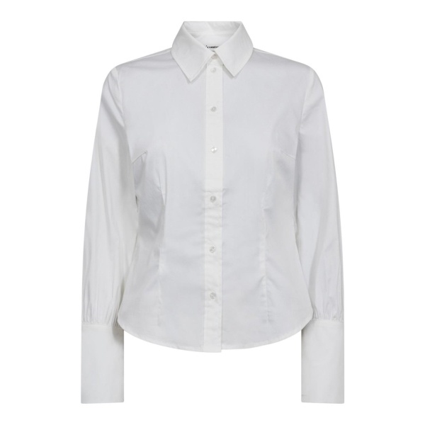 Sanna CC Pearl Cuff Shirt - hvit