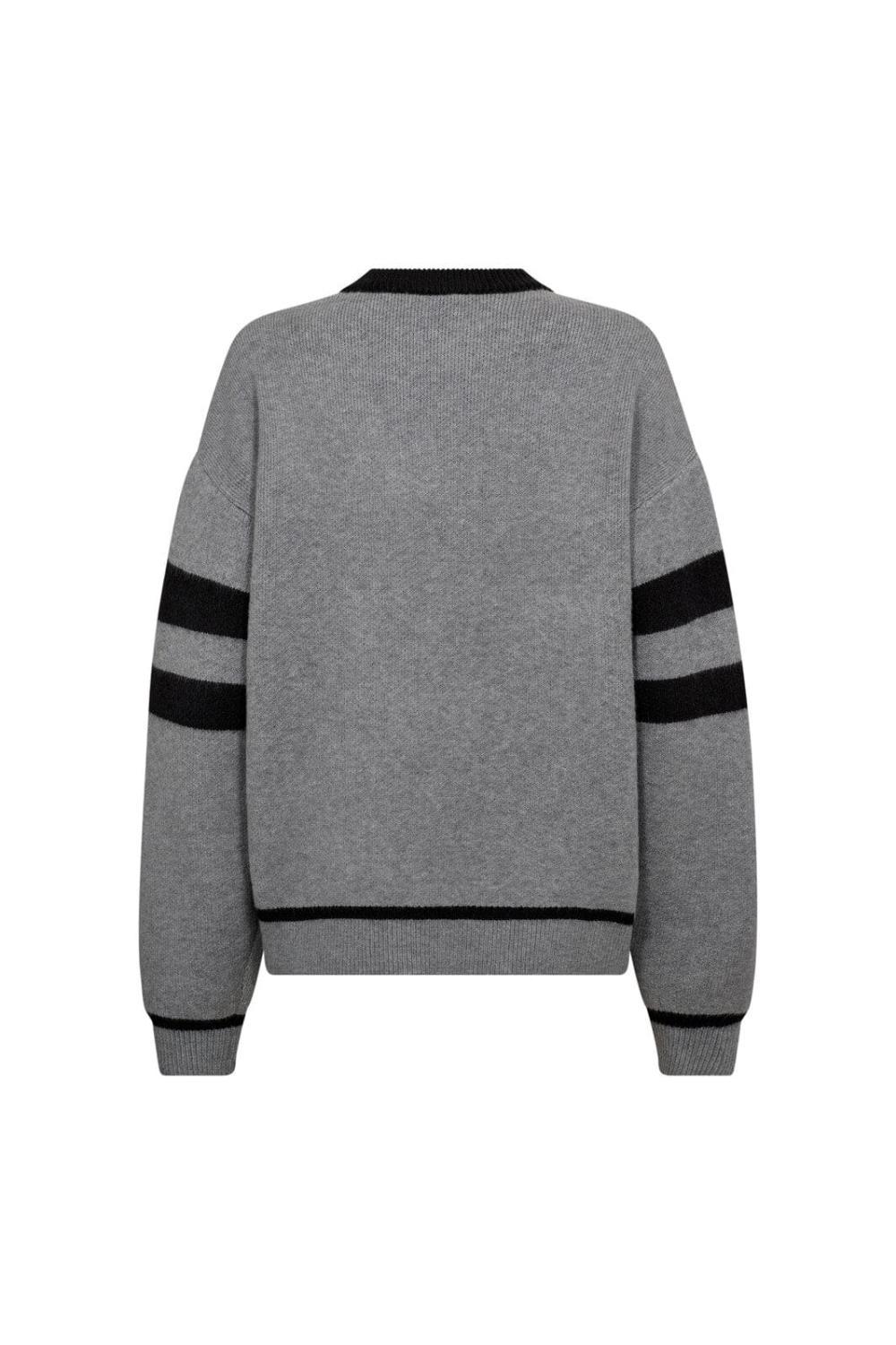 Row CC Coco Logo Knit - Lyse grå - Bilde 2