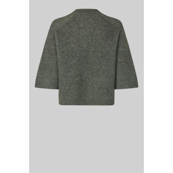 Andrea Knit Rib Cardigan - brun - Bilde 5