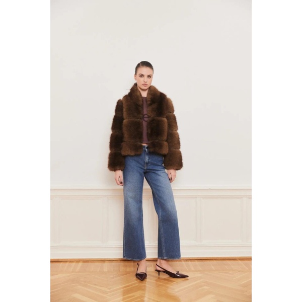 Posh Short Coat - brun - Bilde 2