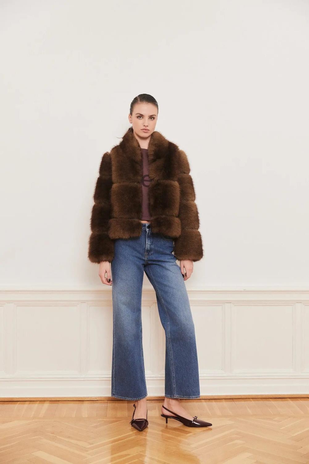 Posh Short Coat - brun - Bilde 2