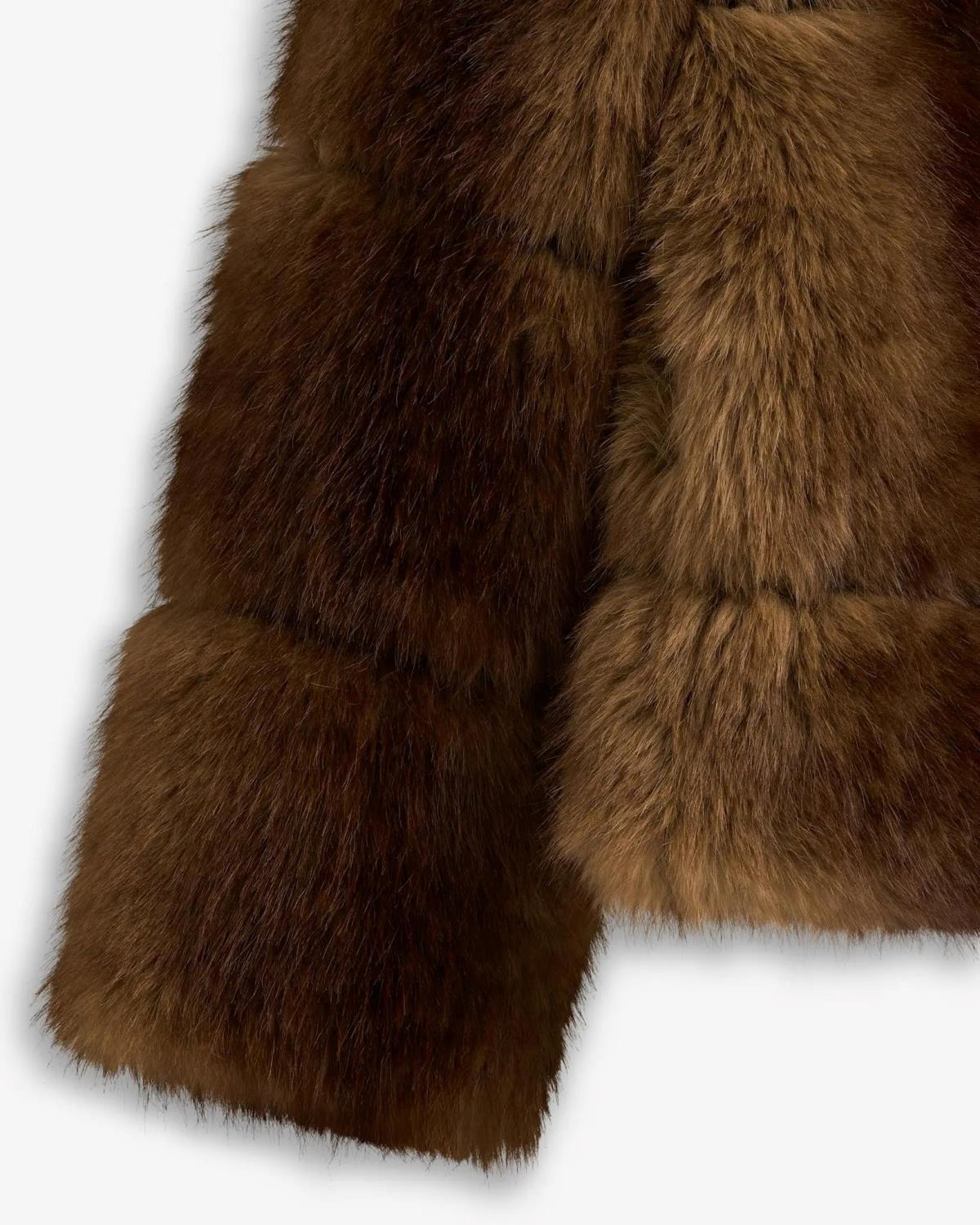 Posh Short Coat - brun - Bilde 3