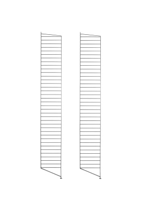 String gulvgavl, 200x30cm 2-pack – sort