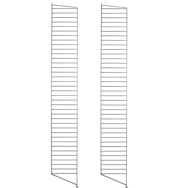 String gulvgavl, 200x30cm 2-pack – sort