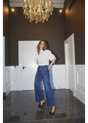 Rumi CC Belt Jeans - Mørk Denim
