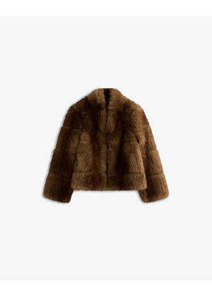 Posh Short Coat - brun