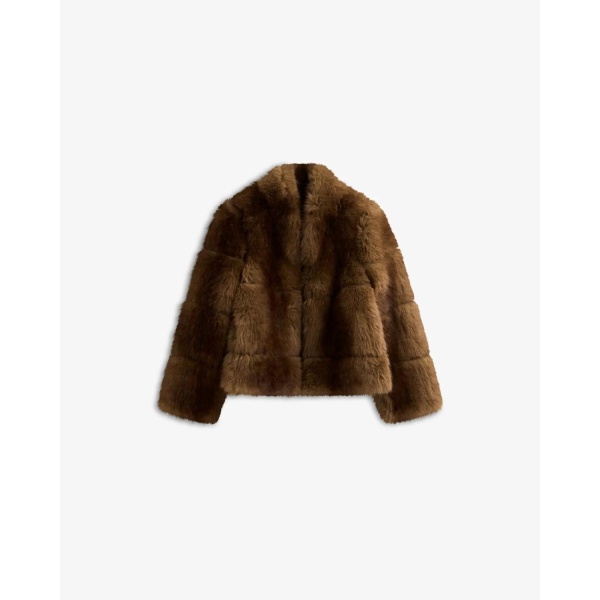 Posh Short Coat - brun